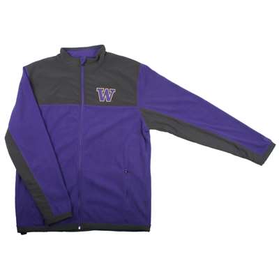 Washington Huskies Colosseum Blocker Corded Polar Fleece Jacket