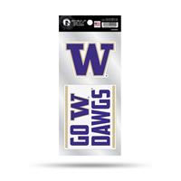 Washington Huskies Double Up Die Cut Decal Set