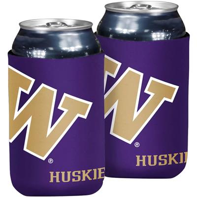 Washington Huskies Oversized Logo Flat Coozie