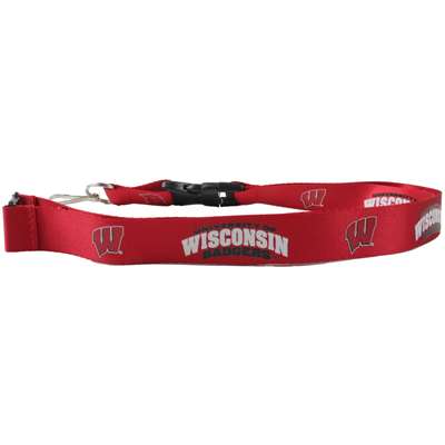 Wisconsin Badgers Logo Lanyard