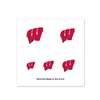 Wisconsin Badgers Fingernail Tattoos - 4 Pack