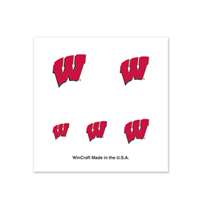 Wisconsin Badgers Fingernail Tattoos - 4 Pack