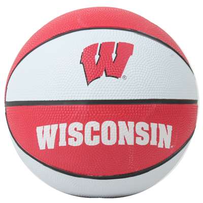 Wisconsin Badgers Mini Rubber Basketball