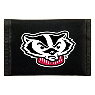 Wisconsin Badgers Nylon Tri-Fold Wallet