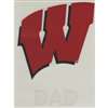 Wisconsin Badgers Transfer Decal - Dad