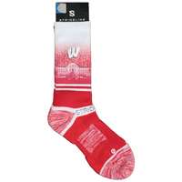 Wisconsin Badgers Strideline Strapped Fit 2.0 Socks - Campus View