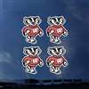 Wisconsin Badgers Transfer Decals - Set of 4