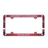 Wisconsin Badgers Plastic License Plate Frame