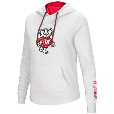 Wisconsin Badgers Women's Colosseum Crossover Neck Hoodie