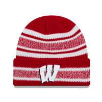 Wisconsin Badgers New Era Vintage Stripe Beanie