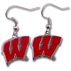 Wisconsin Badgers Dangler Earrings