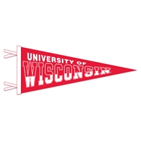 Wisconsin Badgers Wool Felt Pennant - 9" x 24"