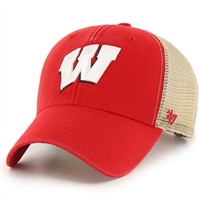 Wisconsin Badgers 47 Brand Flag Ship MVP Trucker H