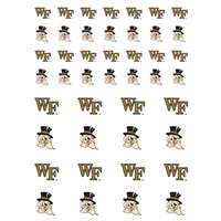 Wake Forest Demon Deacons Small Sticker Sheet - 2 Sheets