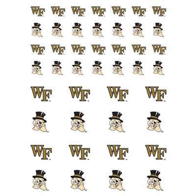 Wake Forest Demon Deacons Small Sticker Sheet - 2 Sheets