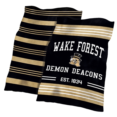 Wake Forest Demon Deacons Colorblock Plush Blanket