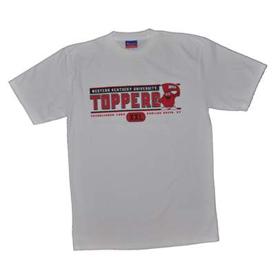 Western Kentucky T-shirt - Toppers Logo, White