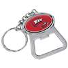 Western Kentucky Hilltoppers Metal Key Chain And Bottle Opener W/domed Insert