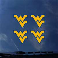 West Virginia Mountaineers Transfer Decals - Set of 4