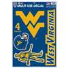 West Virginia Mountaineers Multi-Use Decal Set - 11" x 17"