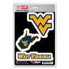 West Virginia Mountaineers Decals - 3 Pack