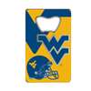 West Virginia Mountaineers Steel Credit Card Bottle Opener