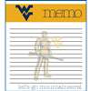 This 2 pack of memo pads features a team logo with a team color header that says Memo on each page. The body of the pad has lines and has a team logo in the background. Each pad contains 50 pages. (2 pack of 50each). Measures 4.5 inches wide by 5 inches t