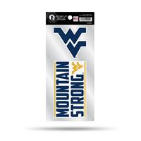 West Virginia Mountaineers Double Up Die Cut Decal Set