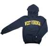 West Virginia Hooded Sweatshirt - West Virginia Arched - By Champion - Marine Navy