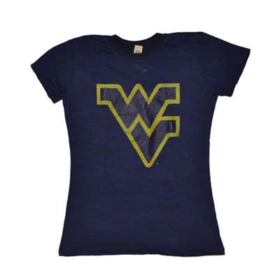 West Virginia Mountaineers Womens Burn-out Tee