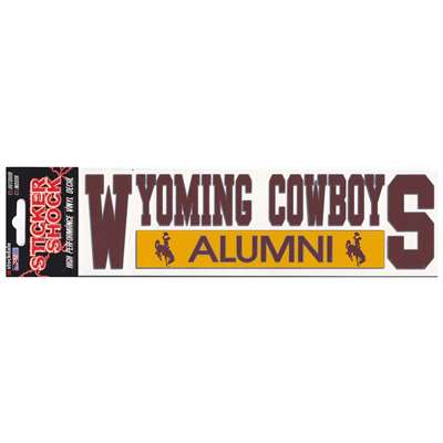 Wyoming Cowboys Alumni Transfer Decal - 3"x 10"