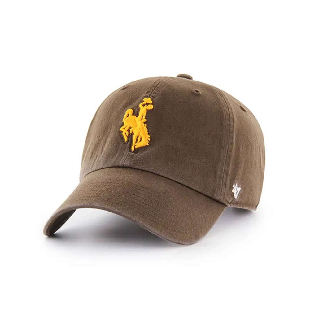 Wyoming Cowboys '47 Brand Clean Up Adjustable Hat - Brown