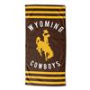 Wyoming Cowboys Stripes Beach Towel