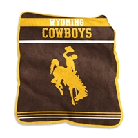 Wyoming Cowboys Gameday Raschel Throw Blanket