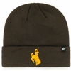 Wyoming Cowboys 47 Brand Raised Cuff Knit Beanie -