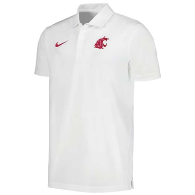 Nike Washington State Cougars Dri-FIT Woven Polo - White